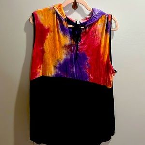 White Birch sleeveless hoodie 2x